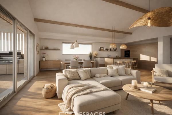 Projet de maison contemporaine entre vie de village et plages océanes
