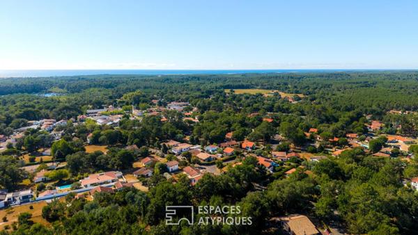 Projet de maison contemporaine entre vie de village et plages océanes