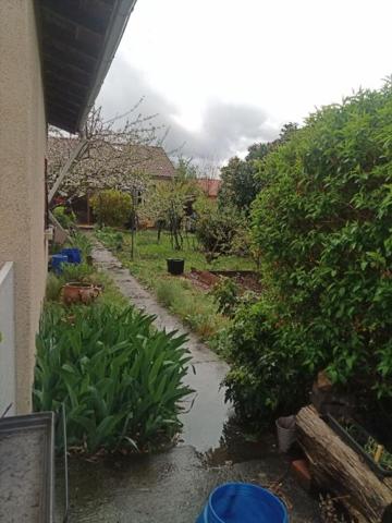 Issoire(63), VIAGER OCCUPE, maison plain pied de 90m2, véranda sur 370 m2 de terrain