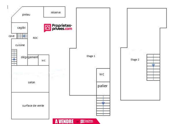 Local commercial et appartement - 110 m² - centre ville de Selles sur Cher