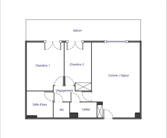 La Teste de Buch, Centre ! T3 de 62 m2, balcon 20 m2 Sud, 2 parkings couverts !