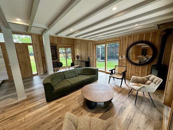 Cap Ferret, plage de Grand Piquey, superbe girolle rénovée, 190 m2, 5 chambres, piscine, sur beau terrain de 1112 m2