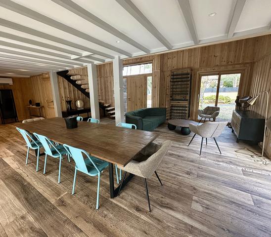Cap Ferret, plage de Grand Piquey, superbe girolle rénovée, 190 m2, 5 chambres, piscine, sur beau terrain de 1112 m2