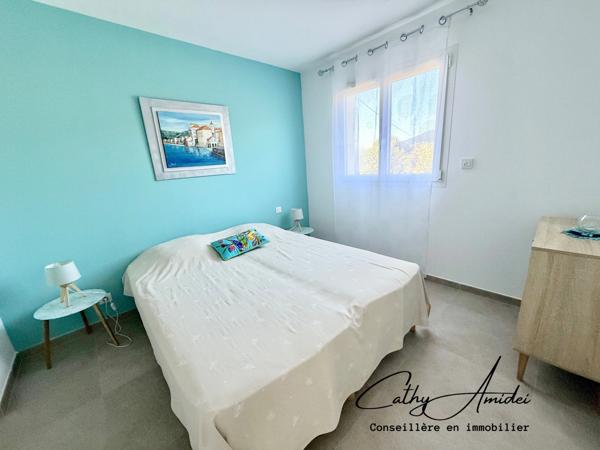 VIGGIANELLO (Corse) : Villa type T3 + appartement T2, grande terrasse, garage fermé et vaste atelier, proche plages et centre-ville