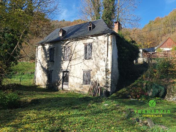 Maison ancienne, avec grand terrain face à la montagne
