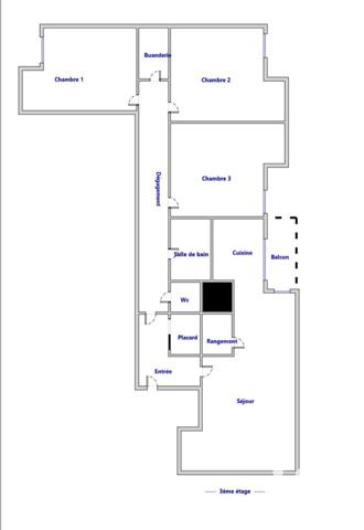 Appartement à vendre 4 pièces 81 m² Gonesse