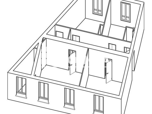 Location Appartement 3 pièces 73.4 m² - 56 RUE AUX ARENES Metz 57000