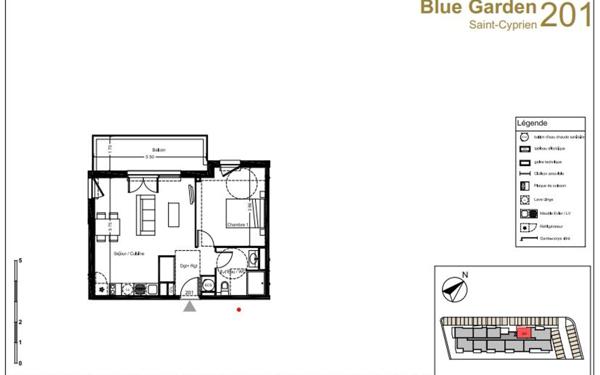 Appartement à vendre    1 pièce • 47,20 m2 Saint-Cyprien