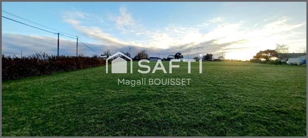 Sur les hauteurs Serre de Cazaux terrain constructible de 1776m2 et 3855m2 agricole.