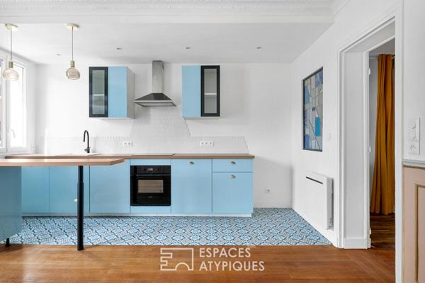 Bel ancien rénové dans un esprit contemporain