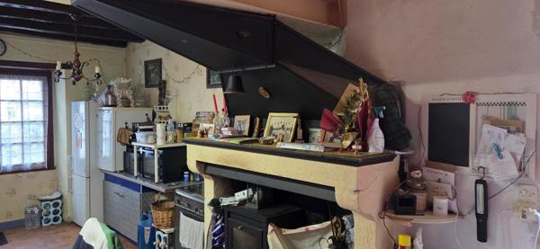 Maison de bourg à rénover terrain