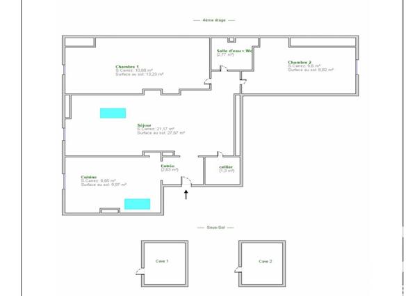 Appartement à vendre 2 pièces 52 m² Lyon 3