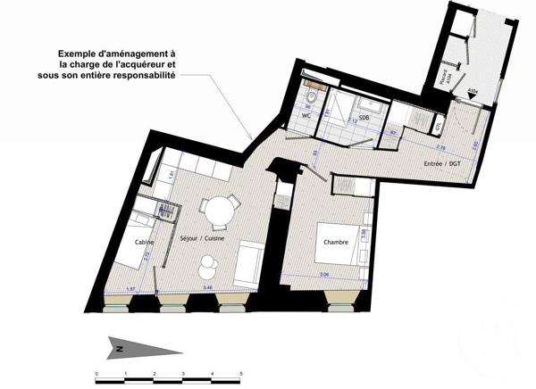 Appartement T2 à vendre  2 pièces - 58 m2 CHAMONIX MONT BLANC - 74