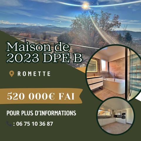 Maison à vendre 4 pièces ROMETTE (05)