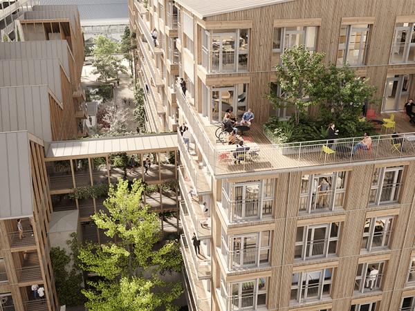 Appartement 4 chambres ile de Nantes 94m² grande terrasse A603- Nantes Sud