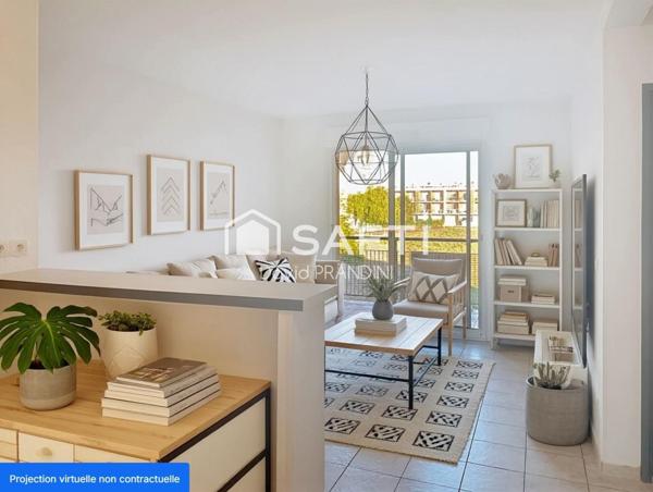 Appartement type 2- terrasse-place de parking privative et ascenseur