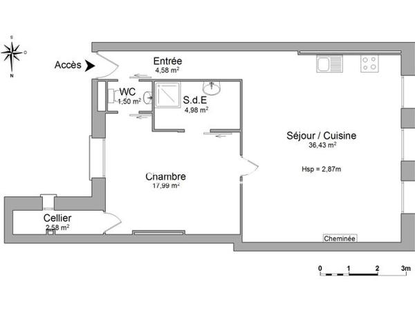 Location Appartement 2 pièces 67.4 m² - 56 RUE DES MERCIERS La Rochelle 17000