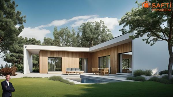 Superbe terrain constructible de 8 ares avec une dépendance, libre de constructeur et hors lotissement !