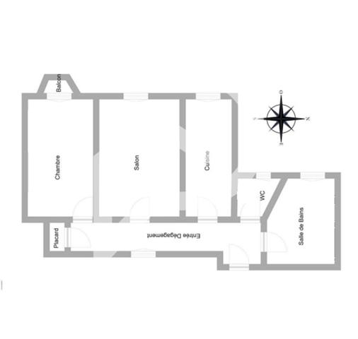 Appartement 2 pièces 48.51 m2