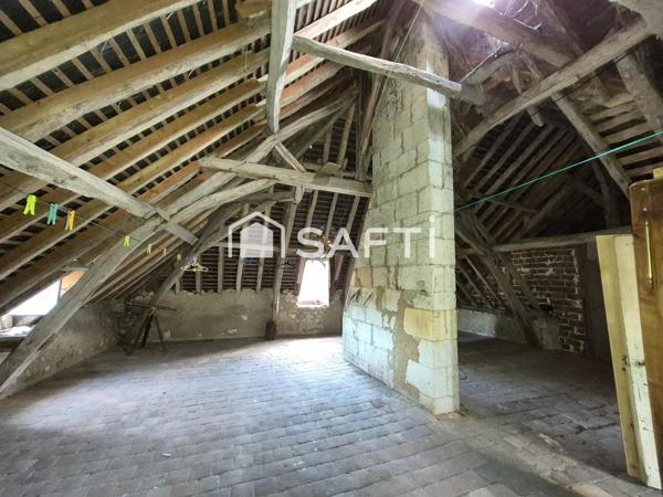 MAISON MAITRE 5ch +Rivière +Jardin +65m² à rénover