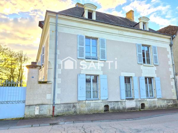 MAISON MAITRE 5ch +Rivière +Jardin +65m² à rénover