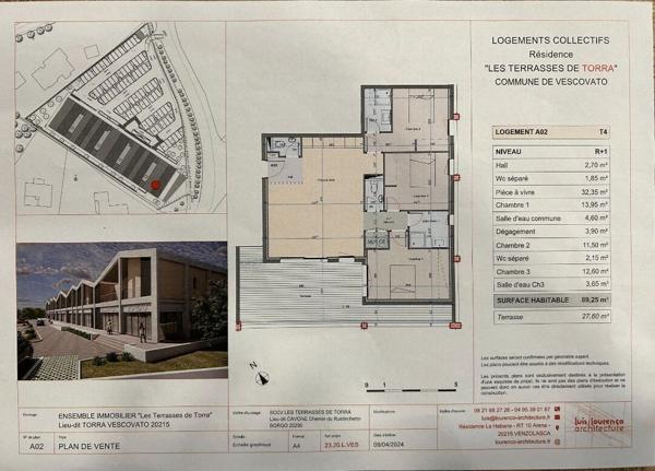 A vendre spacieux appartement t4 , programme neuf Vescovato