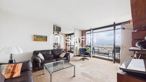 GARCHES - Buzenval appartement 5 pièces 99m2 - Dernier étage vue 180° sur Paris