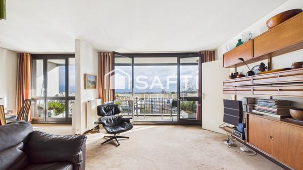 GARCHES - Buzenval appartement 5 pièces 99m2 - Dernier étage vue 180° sur Paris