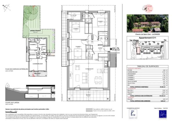 Appartement à vendre 4 pièces LUCINGES (74)
