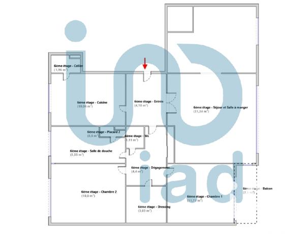 Appartement à vendre 4 pièces 84 m² La Courneuve