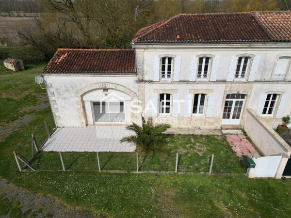 Maison de campagne lumineuse, 3 chambres, terrain 3000 m² (dont 1000 m² constructibles)