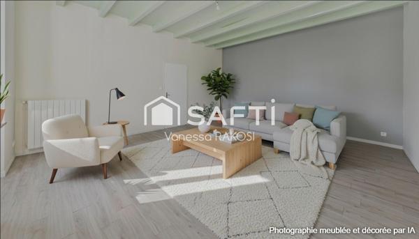 Maison de campagne lumineuse, 3 chambres, terrain 3000 m² (dont 1000 m² constructibles)