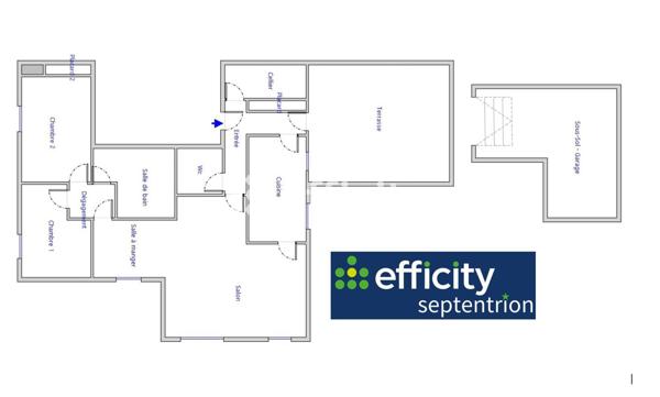 Appartement 3 pièces - 97 m²