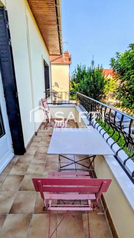 A Drancy 93700 – Maison de 115 m², 6 pièces,  5 chambres, un séjour donnant sur un balcon,  un jardin sur un terrain de 384 m².