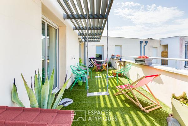 Appartement et son toit terrasse à Toulouse