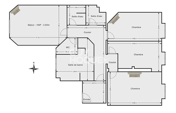 PARIS XVI, Coeur de Passy 83 m2 3 chambres