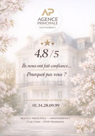 Appartement Montmorency 2 pièces 45.77 m2 145 000 € **  - Référence  1641