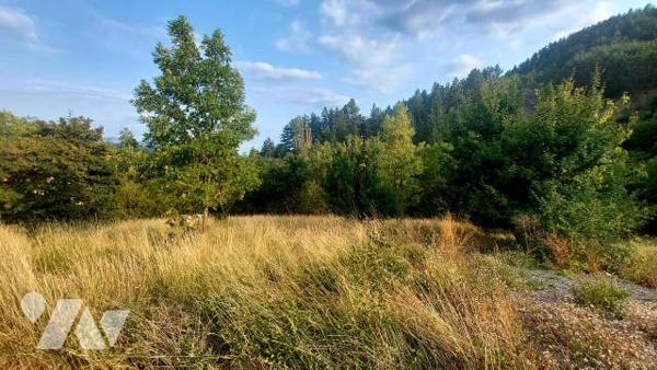 terrain constructible de 1794 m2 avec viabilité en bordure et chemin d'accès créé avec réseaux.