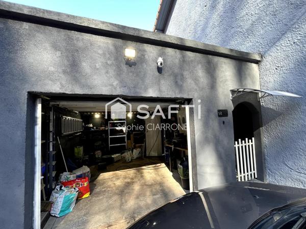 MAISON JUMELEE 110M2 AVEC GARAGE ;JARDIN; TERRASSES ET CABANON AU CALME PROCHE FRONTIERE