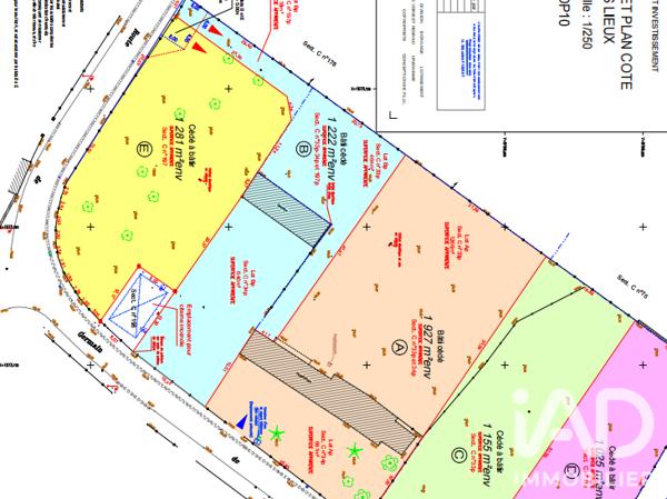Terrain à vendre 1 281 m² La Baronnie
