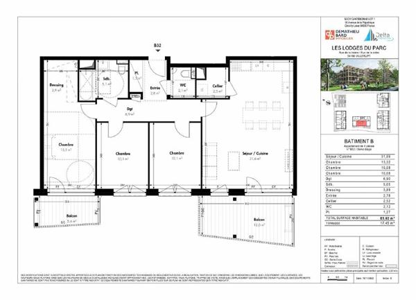 Appartement à vendre  4 pièces • 89,60 m2 Villerupt