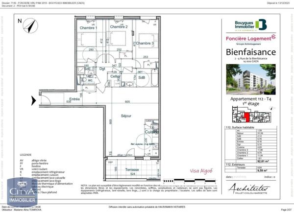 Appartement à louer 4 pièces 92.81m²