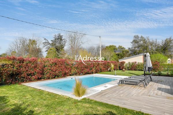 Exclusivité L'Adresse Immobilier- Tournefeuille - Maison T6 de 160m2 sur 810m² de terrain avec Piscine et garage