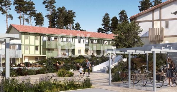 Investissement appartement neuf T2 bis à Mimizan, rendement 3,80% possibilité d'occupation en haute saison