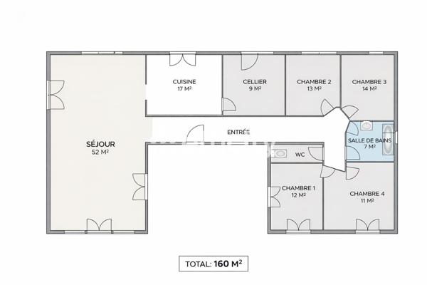 Maison 6 pièces - 160 m² Exclusivité
