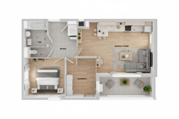 T3 63 m², Terrasse exposée Sud, Parking. Hyper centre Béziers