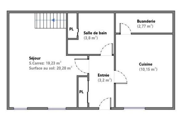Maison
         3 pièces
        - 78 m² Exclusivité 249 000 € *
