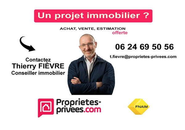 A VENDRE 37140 Chouzé sur Loire Maison de village 5 pièces , 115 m2 , 3 chambres  avec patio et spa