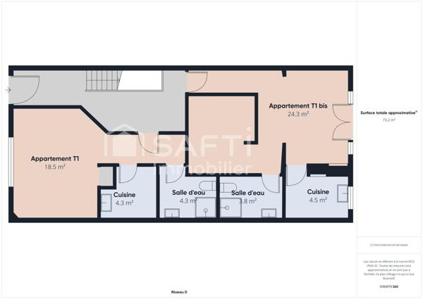 T1 bis avec jardin et cave – Bordeaux Saint-Augustin – 34 m²