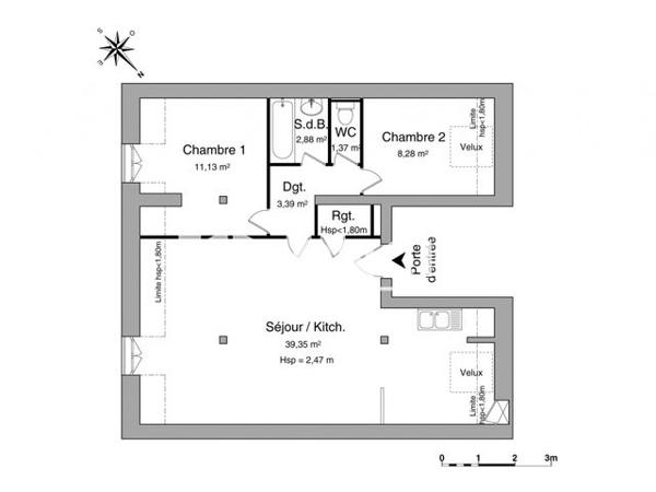 Location Appartement 3 pièces 66.4 m² - 53 RUE DU MOULIN Charleville Mezieres 08000